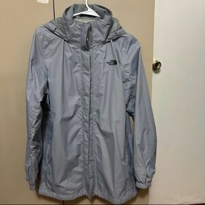 The North Face Light Gray Hooded Jacket